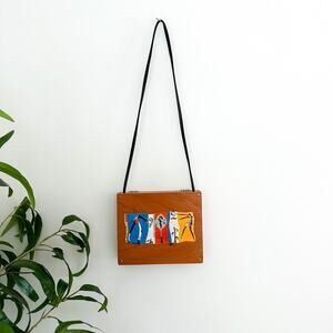 Sancho Panza Wood Cigar Box With Leather Strap Brown